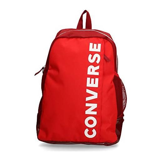 Converse speed 2 backpack, zaino unisex-adulto, rojo, 19l
