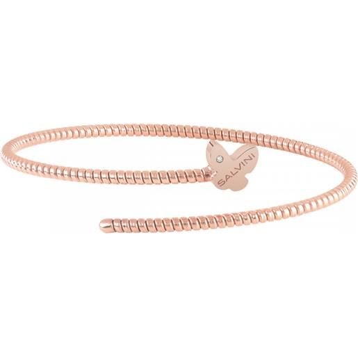 Salvini bracciale minimal pop in oro rosa con diamante