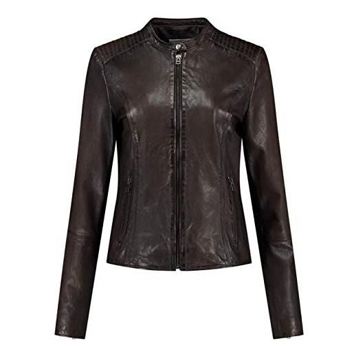 Goosecraft gc blair biker cacao leather jacket, xl donna