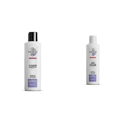 Nioxin shampoo sistema 5 per capelli trattati chimicamente e leggermente assottigliati - 300 ml + nioxin conditioner sistema 5 per capelli trattati chimicamente e leggermente assottigliati - 300 ml