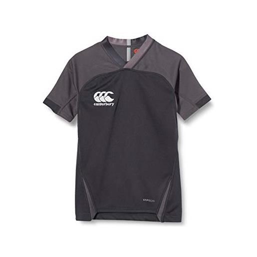 Canterbury vapodri evader - maglia da rugby per bambini, bambino, qa00423198a, nero, 12