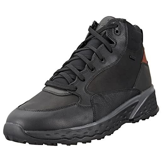 Geox u sterrato b abx d, sneakers uomo, nero (black), 43 eu