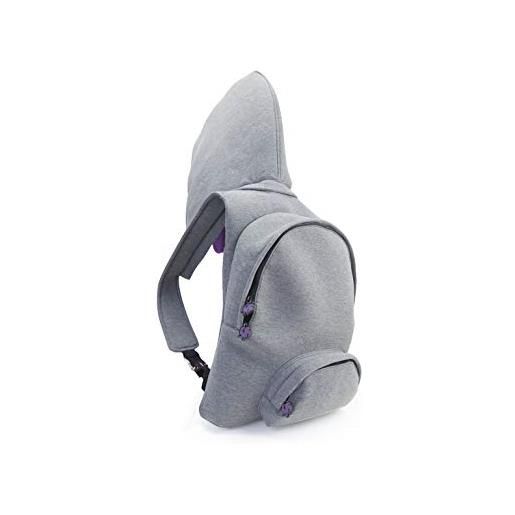 MorikukkoMorikukko hooded backpack grey purple. Unisex - adultozainigrigio (grey purple)33x8x40 centimeters (w x h x l)