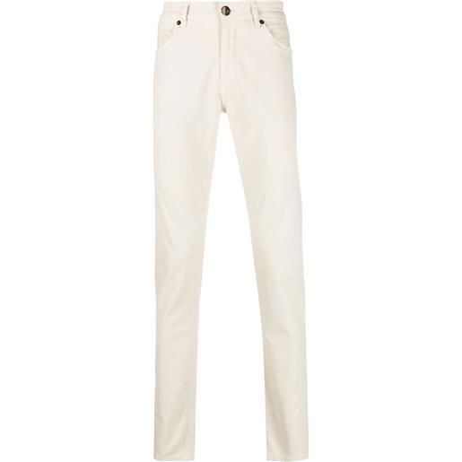 PT Torino pantaloni dritti a vita media - toni neutri