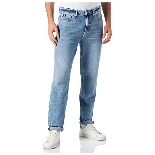 Calvin Klein Jeans regular taper j30j321439 pantaloni, denim (denim dark), 33w / 34l uomo