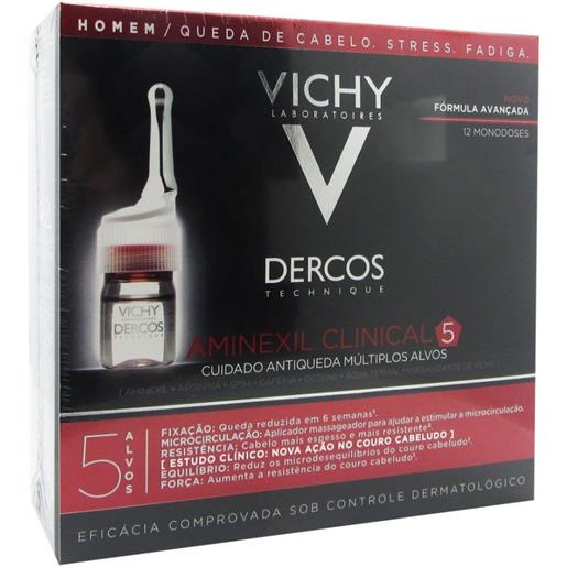 Vichy dercos aminexil trattamento anticaduta uomo 12 fiale 6ml Vichy