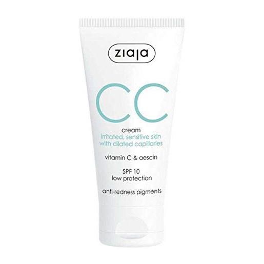 Ziaja cc cream correctora para pieles irritadas y sensibles - 50 ml