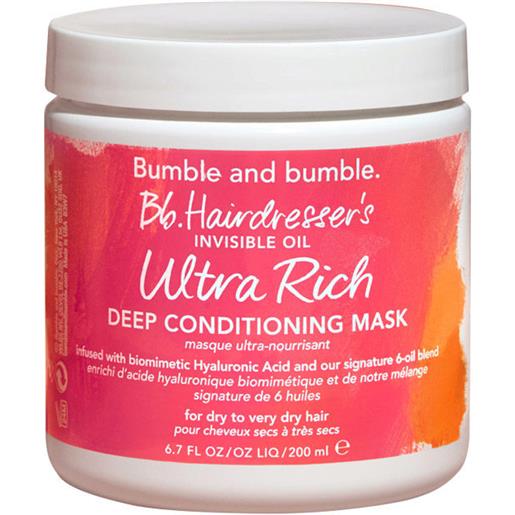 Bumble and Bumble invisible oil ultra rich deep conditioning mask 220ml