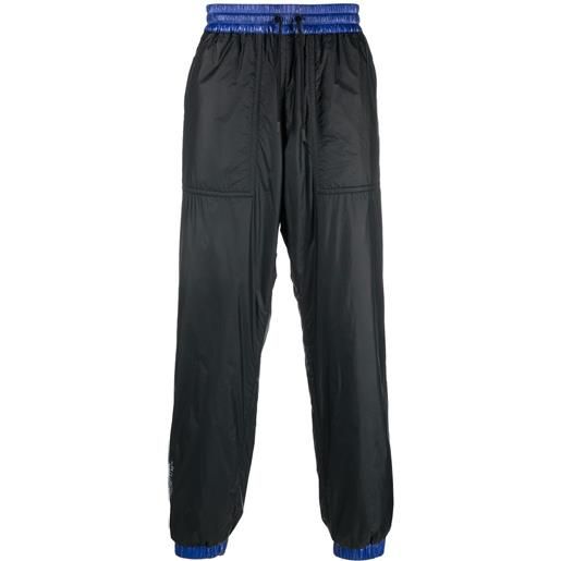 Moncler Grenoble pantaloni sportivi bicolore gore-tex® - nero