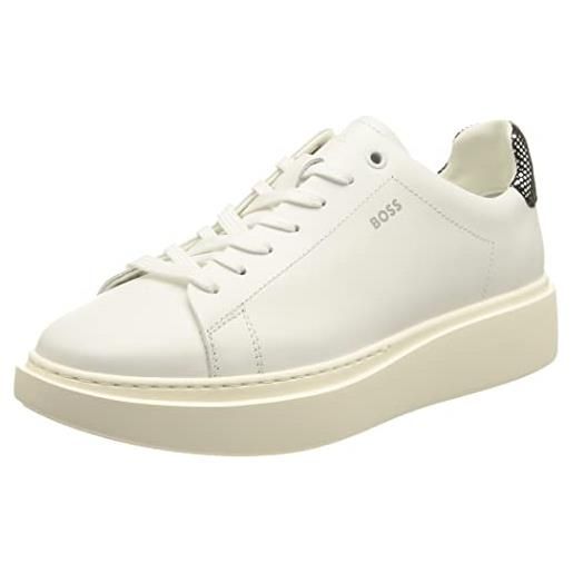 BOSS amber sneaker-gl, scarpe da ginnastica donna, open white124, 40 eu
