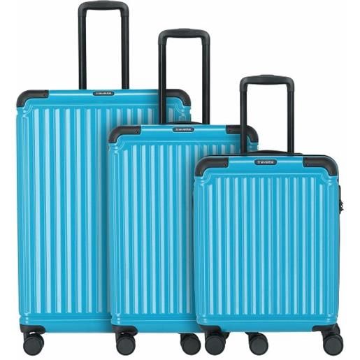 Travelite set di valigie a 4 ruote da crociera 3 pz. Blu