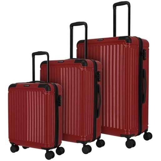 Travelite set di valigie a 4 ruote da crociera 3 pz. Rosso