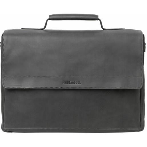 Pride and Soul percent briefcase 39 cm scomparto per laptop grigio