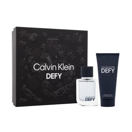 Calvin Klein defy cofanetti eau de toilette 50 ml + gel doccia 100 ml per uomo