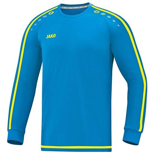 JAKO maglia da uomo striker 2.0 la, uomo, maglietta, 4319, blu/giallo fluo, m