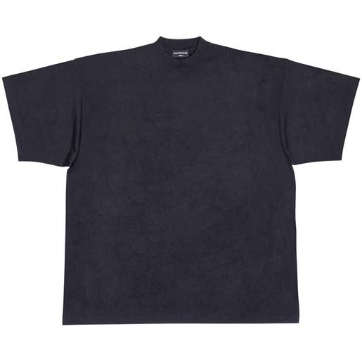 Balenciaga t-shirt tab oversize - nero