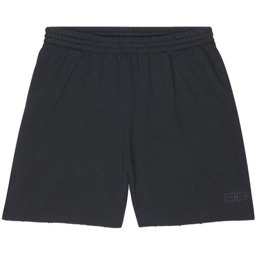 Balenciaga shorts sportivi - nero