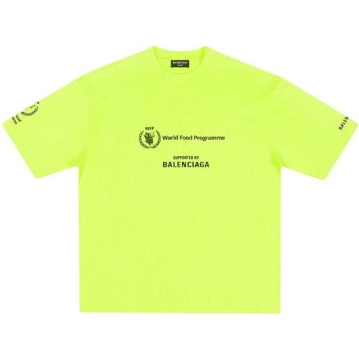 Balenciaga t-shirt con stampa grafica - giallo