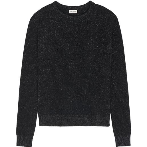 Saint Laurent maglione girocollo - nero