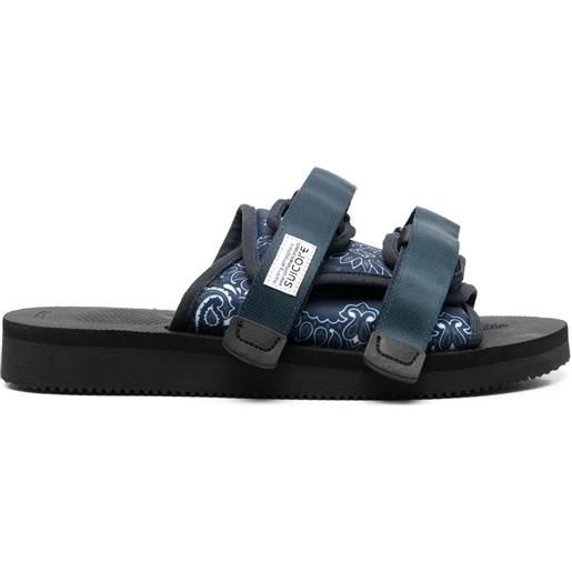 Suicoke sandali con strappo - blu