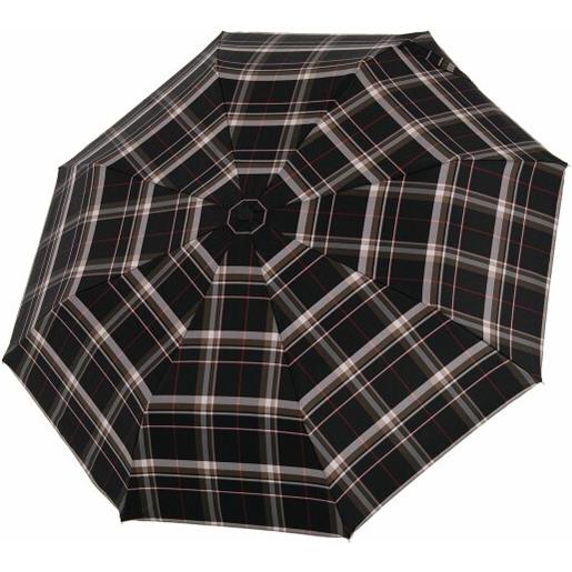 Doppler Manufaktur ombrello tascabile classico in acciaio al carbonio da 29 cm marrone