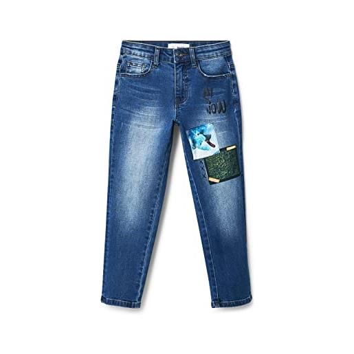 Desigual ansar 5008 denim dark blue jeans, 10 years ragazzi