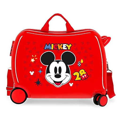 Disney topolino get moving valigia, rosso, valigia per bambini