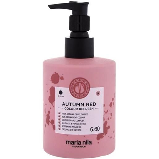 MARIA NILA colour refresh - tinta per capelli n. 6.60 autumn red 300 ml