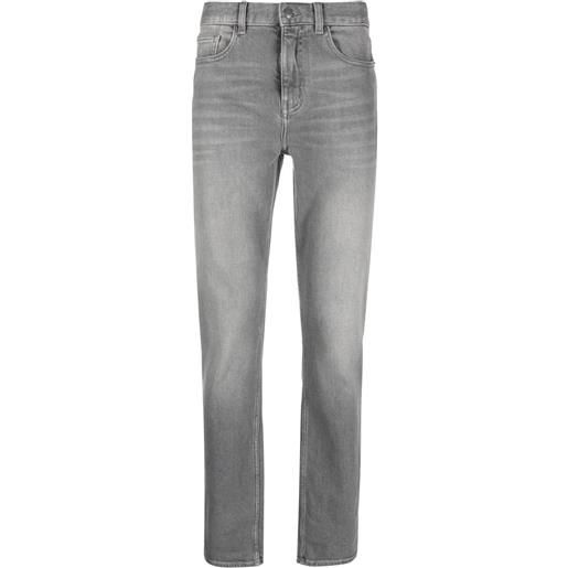 Zadig&Voltaire jeans crop con effetto schiarito - grigio