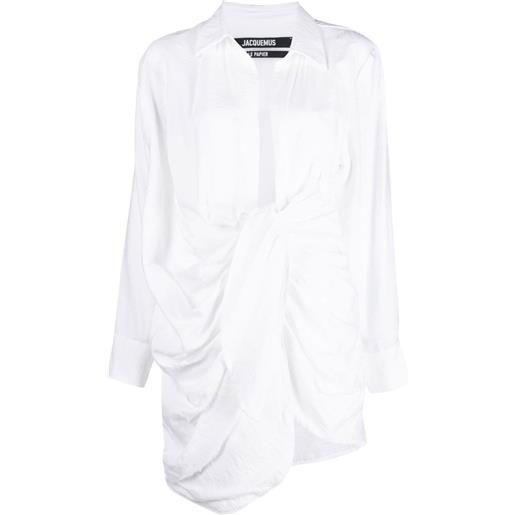 Jacquemus abito la robe bahia corto - bianco
