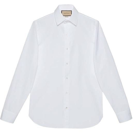Gucci camicia con maniche lunghe - bianco
