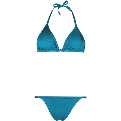 Fisico set bikini a triangolo - blu