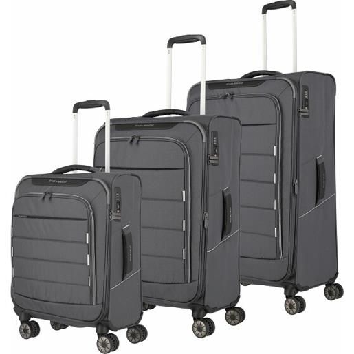 Travelite skaii 4 roll suitcase set 3pcs. Grigio