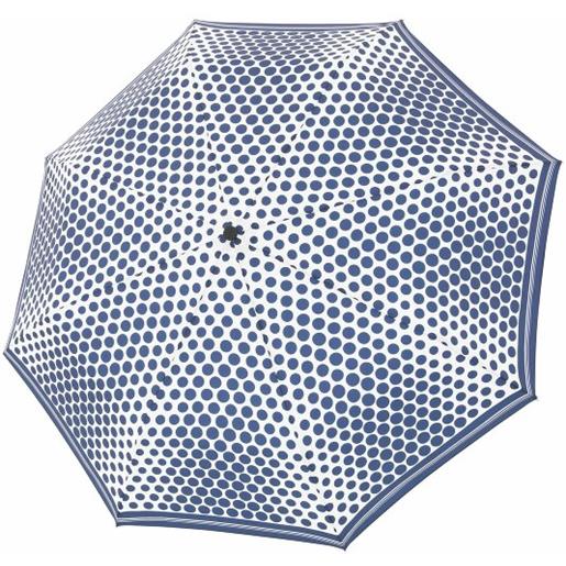 Doppler Manufaktur ombrello tascabile classico in acciaio al carbonio da 31 cm blu
