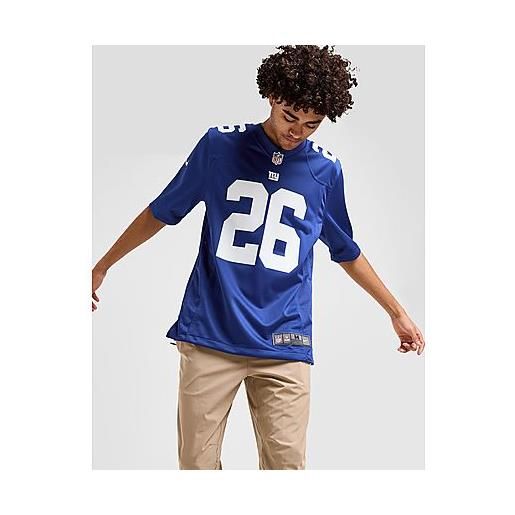 Nike nfl new york giants barkley #26 maglia football, blue