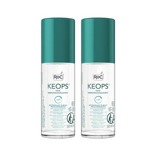 ROC OPCO LLC roc keops deodorante roll-on bipack + correxion line smoothing eye cream 7,4 ml in omaggio