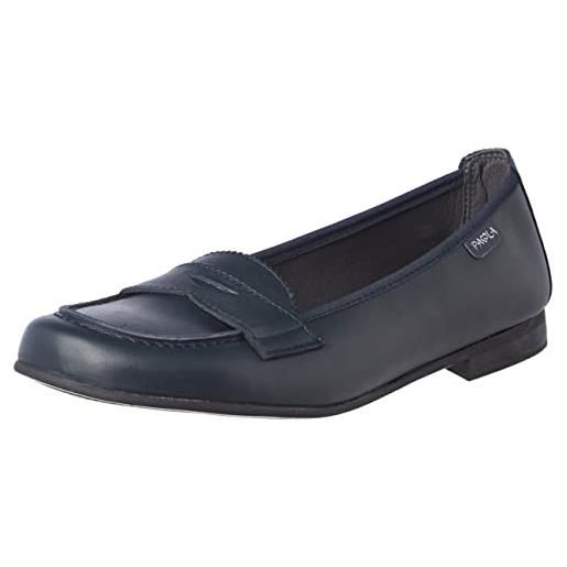 Pablosky paola 844520, scarpe per uniforme scolastica, bambina, blu, 41 eu