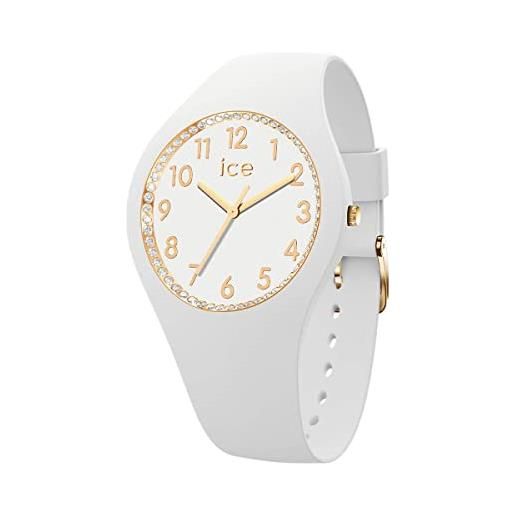 Ice-watch - ice cosmos white crystal numbers - orologio bianco da donna con cinturino in silicone - 021048 (medium)