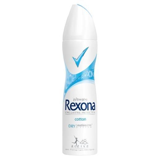 Rexona cotton dry deo spray women, confezione da pezzi (6 x 150 ml)