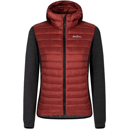 Montura wool essential hoodie fleece marrone m donna