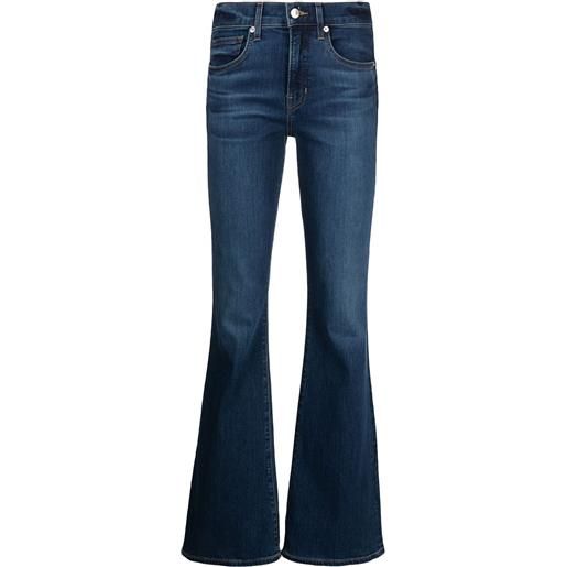 Veronica Beard jeans svasati beverly a vita alta - blu