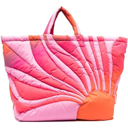 ERL borsa tote sunset imbottita - rosa