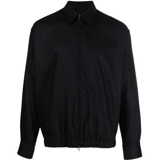 PT Torino giacca-camicia con zip - nero