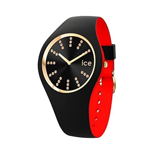 Ice-watch - ice cosmos black golden - orologio nero da donna con cinturino in silicone - 021047 (medium)