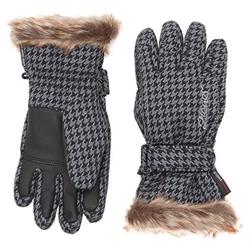 Ziener lim girls glove junior, guanti da sci/sport invernali, caldi, traspiranti. Donna, nero (black-stru), 5