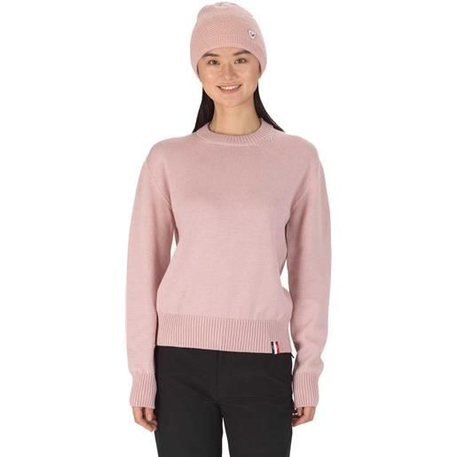 Rossignol plain rn knit sweater rosa xs donna