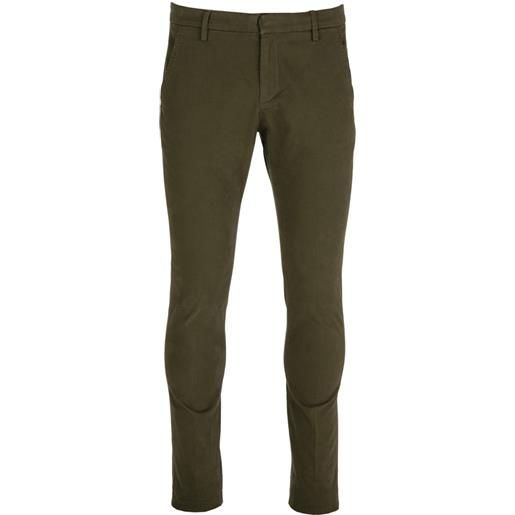 DONDUP | pantaloni gaubert cotone verde