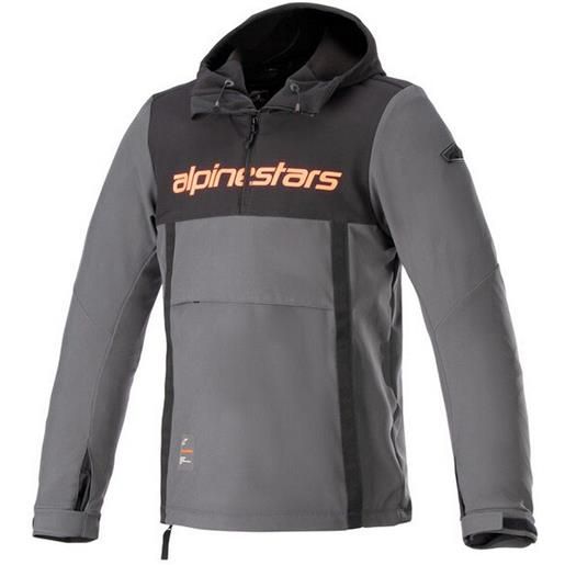 Alpinestars sherpa hoodie grigio l uomo