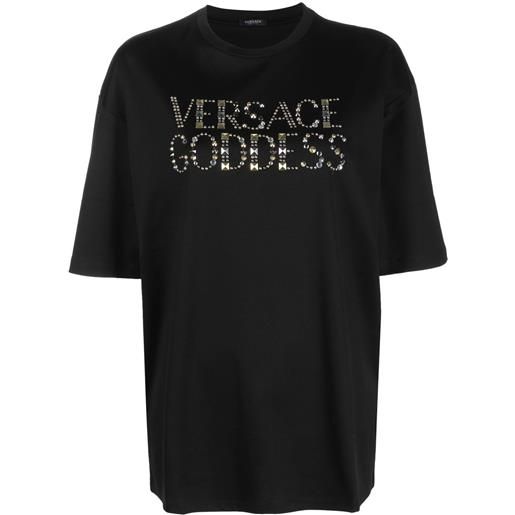 Versace t-shirt very Versace goddess - nero