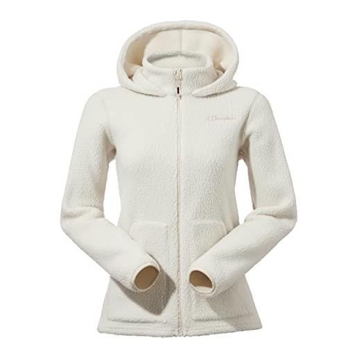Berghaus darria giacca con cappuccio con zip a tutta lunghezza da donna, bone white, xs